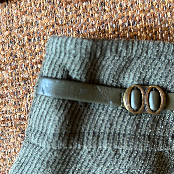 Green Corduroy Midi Skirt - Picture 4 of 13